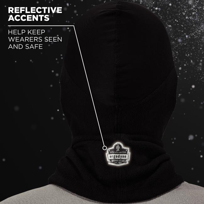 Reflective accents help keep wearers seen and safe