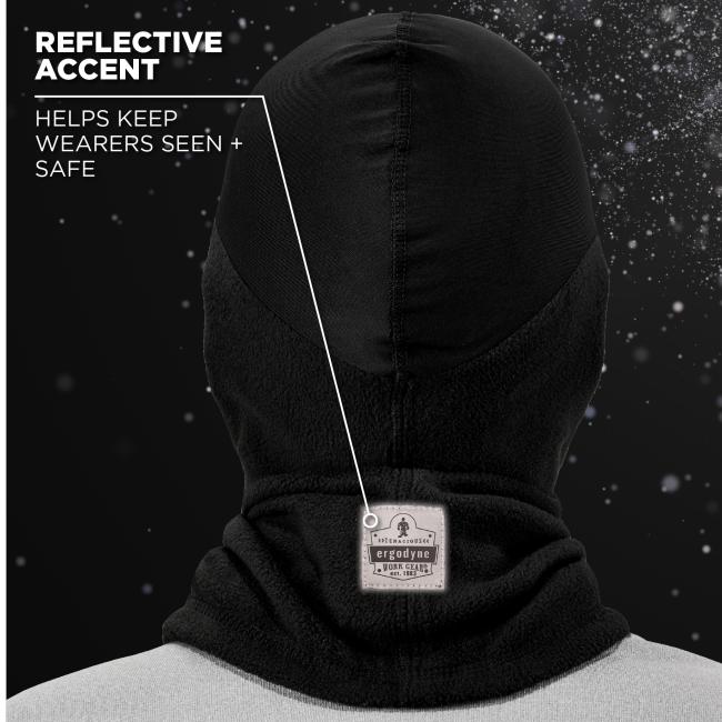 Reflective accents help keep wearers seen and safe