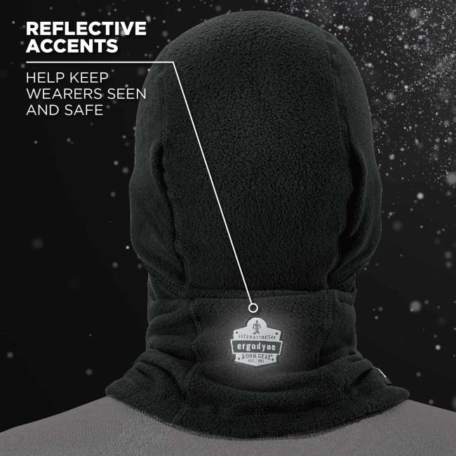 Reflective accents: Help keep wearers seen and safe