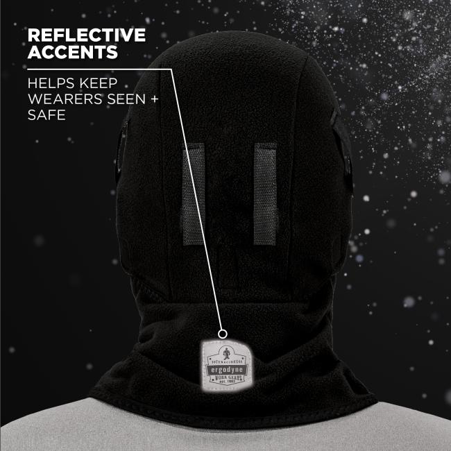 Reflective accent: helps keep wearers seen and safe