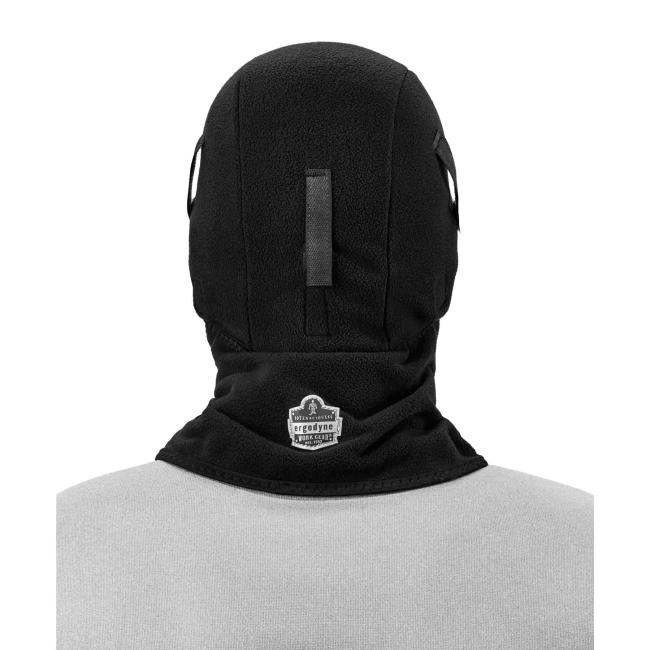 Balaclava on model facing backwards