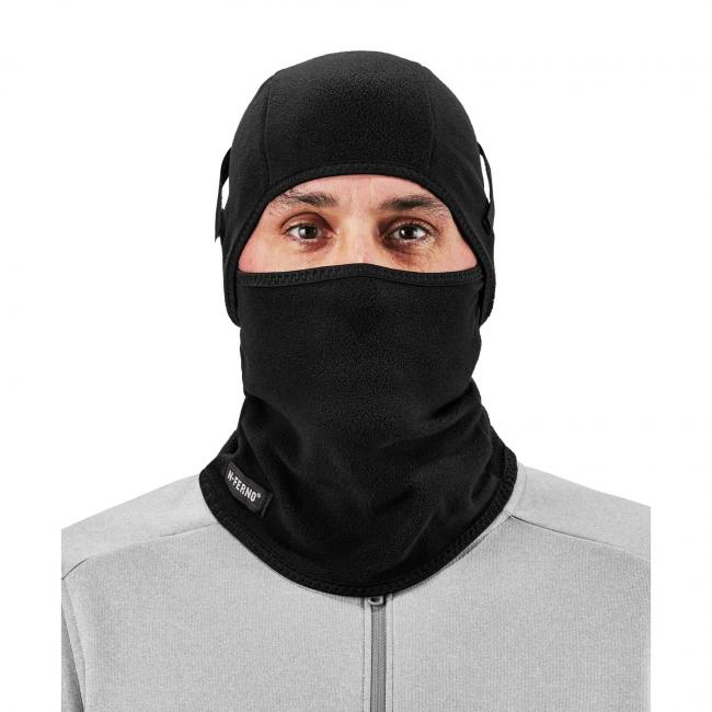 Balaclava on model facing forward