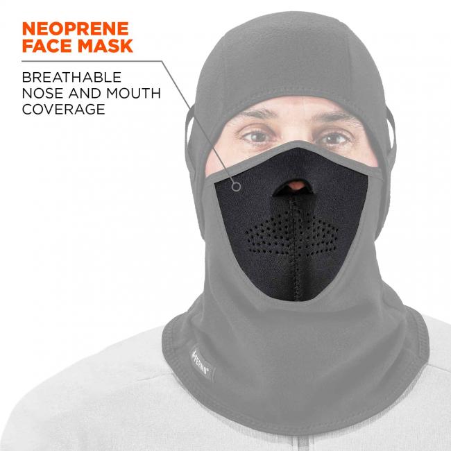 Neoprene face mask: breathable nose and mouth coverage