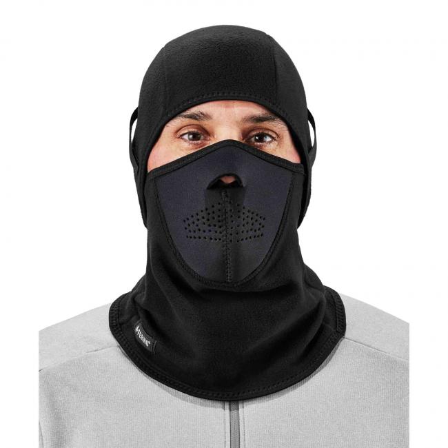 Balaclava on model facing forward