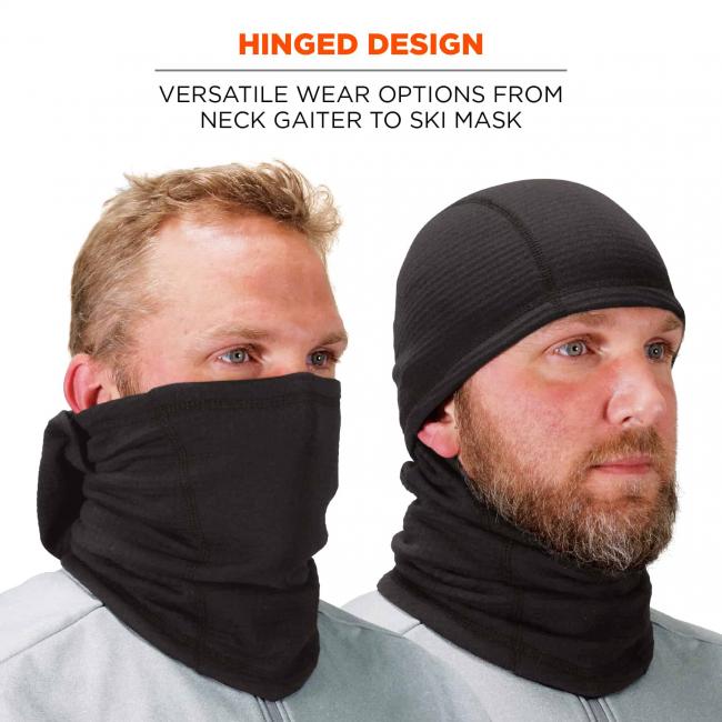 hinged design: versatile wear options from neck gaiter to ski mask image 8
