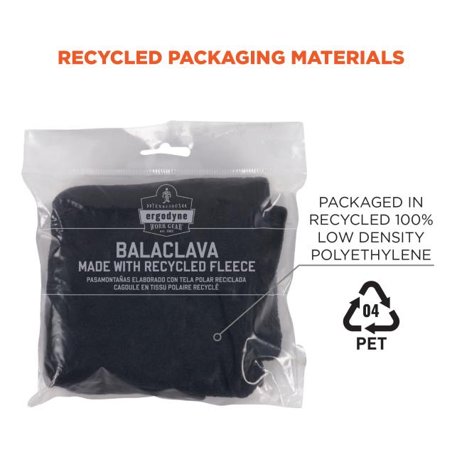 Recycled packaging materials: packaged in recycled 100% low density polyethylene. 01 PET