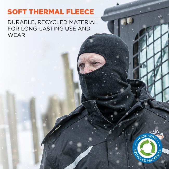 Soft thermal fleece: durable, recycled material for long-lasting use and wear