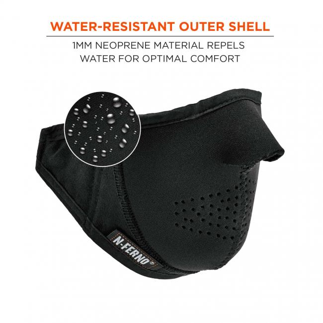 Water-resistant outer shell: 1MM neoprene material repels water for optimal comfort