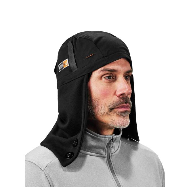 6885 Shoulder Black Two- Way FR Winter Liner Hard Hat Winter Liner image 11