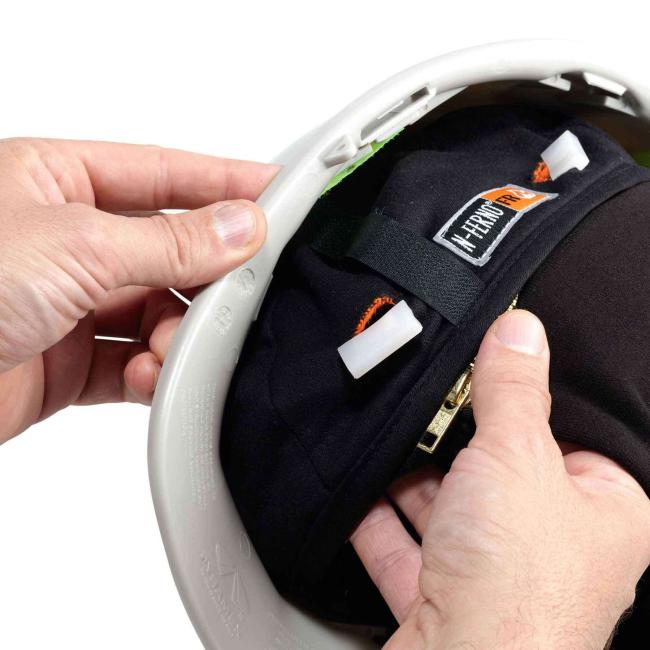 6885 Shoulder Black Two- Way FR Winter Liner Hard Hat Winter Liner image 10