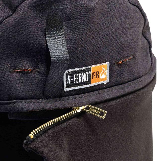 6885 Shoulder Black Two- Way FR Winter Liner Hard Hat Winter Liner image 4