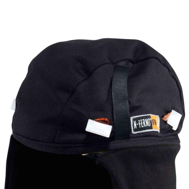6885 Shoulder Black Two- Way FR Winter Liner Hard Hat Winter Liner image 9