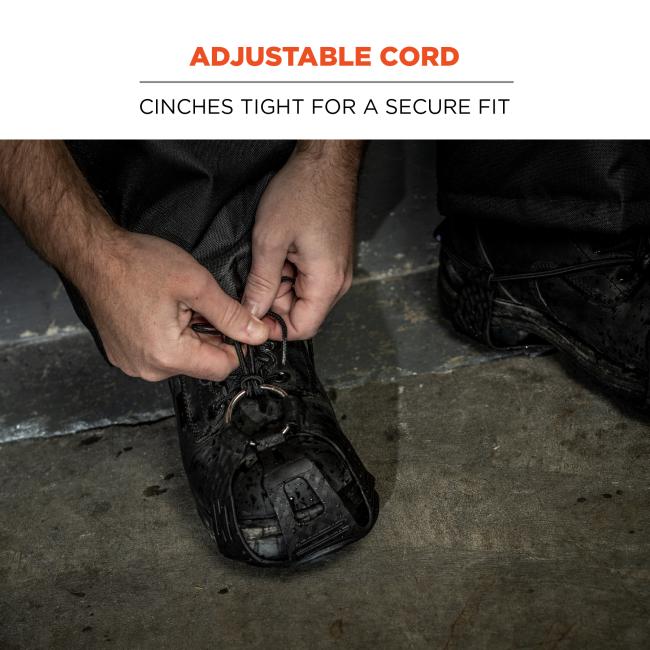 Stretchable rubber: Stretches to fit most footwear