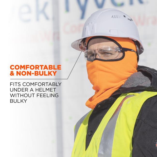 Comfortable and non-bulky fits comfortably under a helmet without feeling bulky.