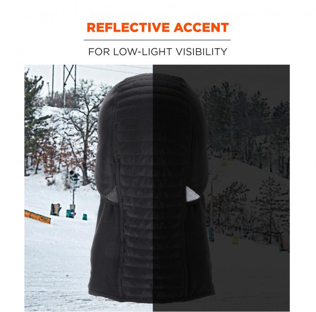 Reflective accent: for low-light visibility