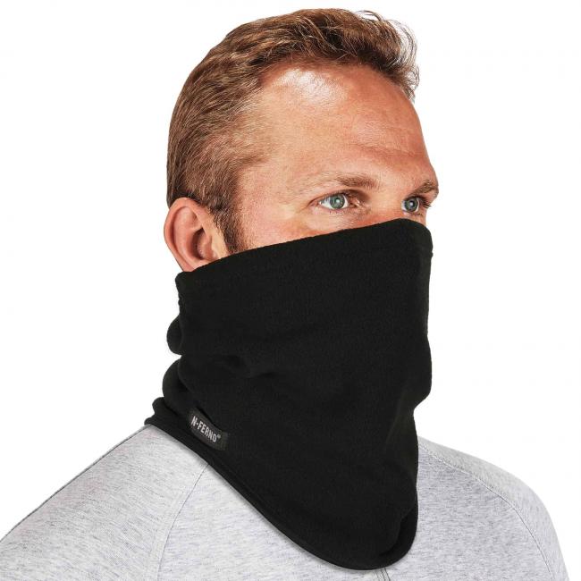 6960 fleece neck gaiter on model