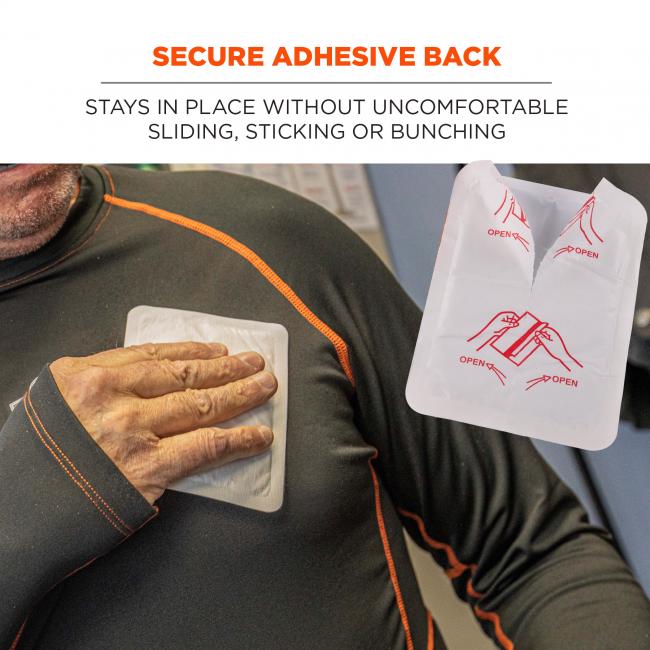 Secure adhesive back: stays in place without uncomfortable sliding, sticking or bunching. 