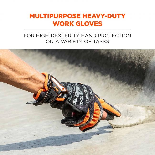 Multipurpose heavy-duty work gloves: for high-dexterity hand protection on a variety of tasks