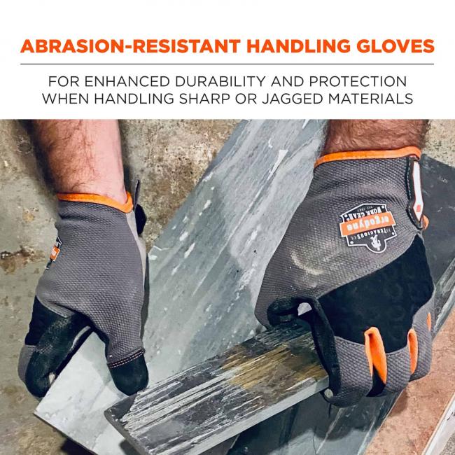 Abrasion-resistant handling gloves: for enhanced durability and protection when handling sharp or jagged materials.