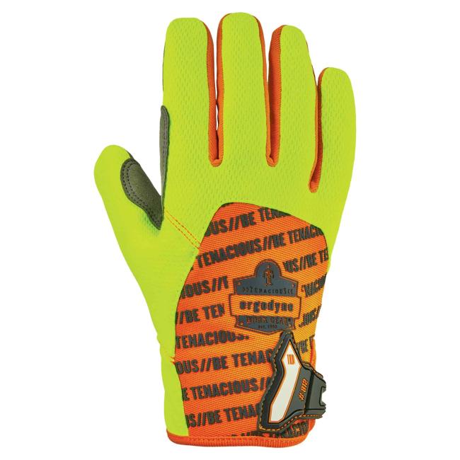 Back of glove.
