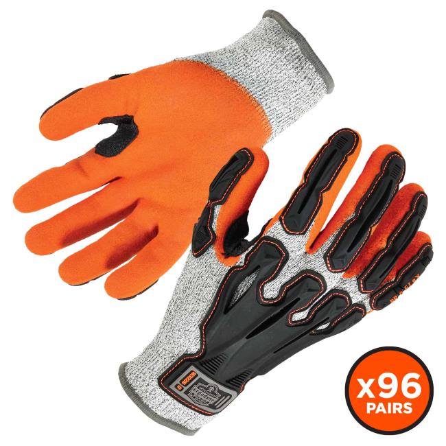 front and back of gloves - x96 pairs