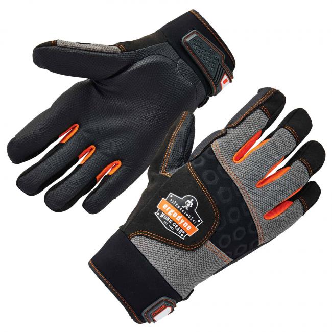 9002 S Black Certified Full-Finger Anti-Vibration Gloves image 1