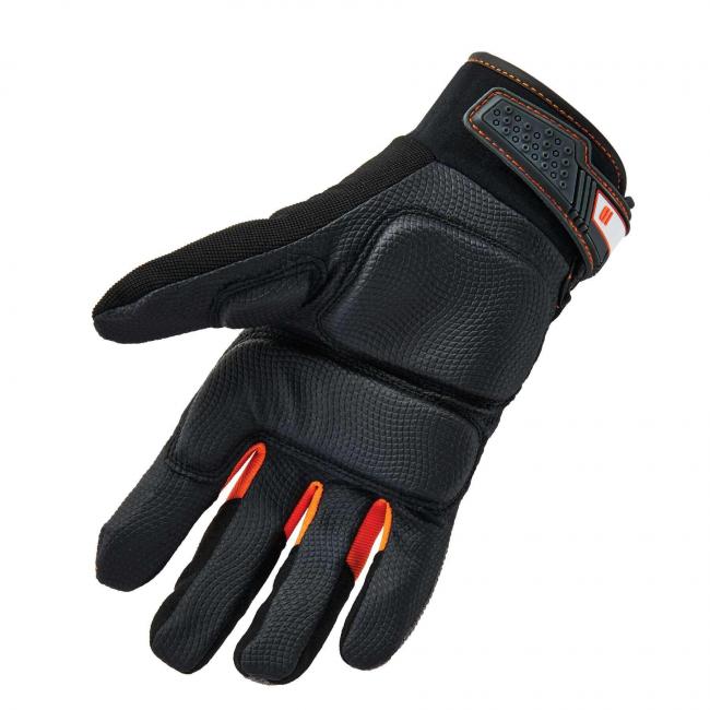 9001 S Black Full-Finger Impact Gloves image 2
