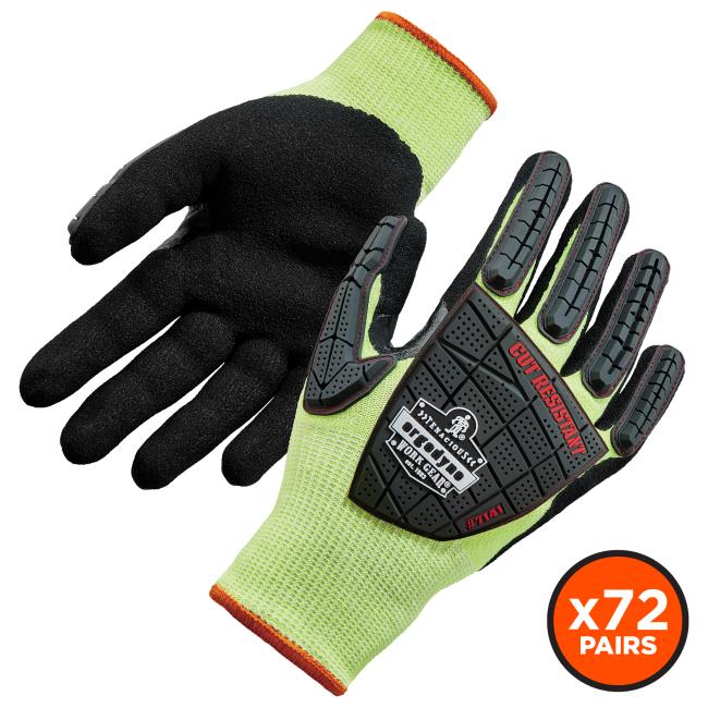 front and back of gloves - x72 pairs
