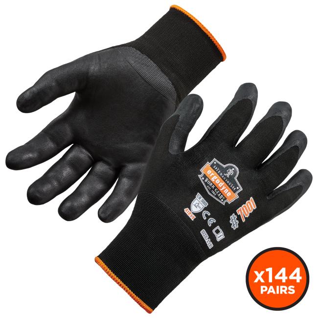 front and back of gloves - x144 pairs