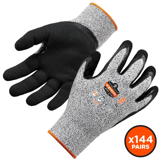 front and back of 7031 gloves - x144 pairs.