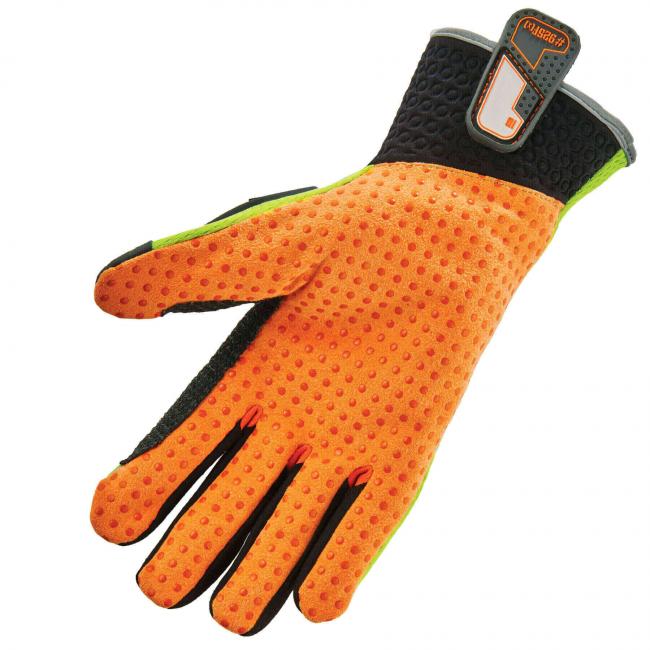 925F(x) S Lime Dorsal Impact-Reducing Gloves image 2