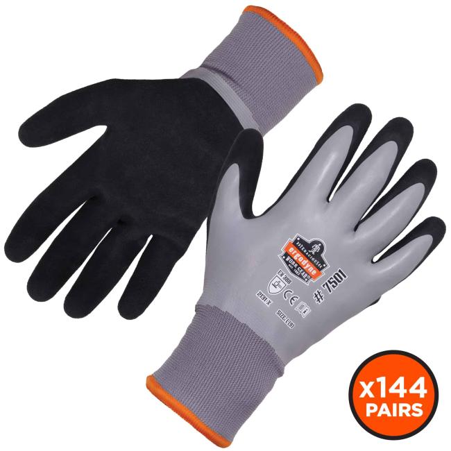 front and back of gloves - x144 pairs