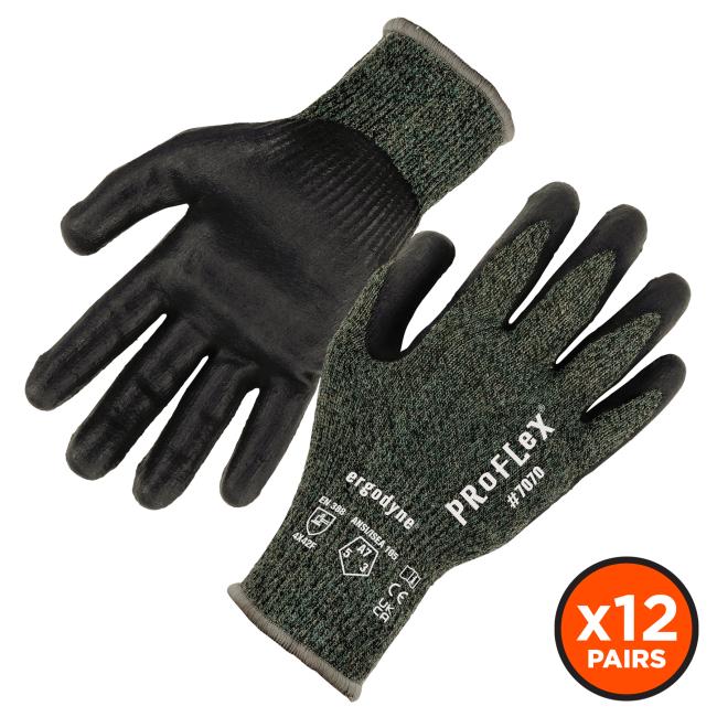 Front and back of gloves - x12 pairs