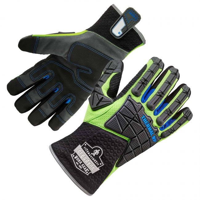 925WP S Lime Performance DIR + Thermal WP Gloves image 1