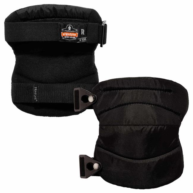 230 Black Wide Soft Cap Knee Pads - Buckle image 1