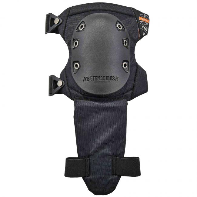 340  Black Cap Slip Resistant Knee Pad w/Shin Guard image 1