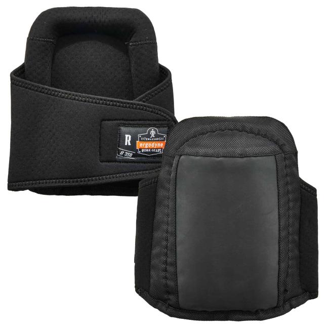 350 Black Gel Foam Knee Pads paired image 1