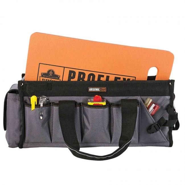 Kneeling pad in tool bag