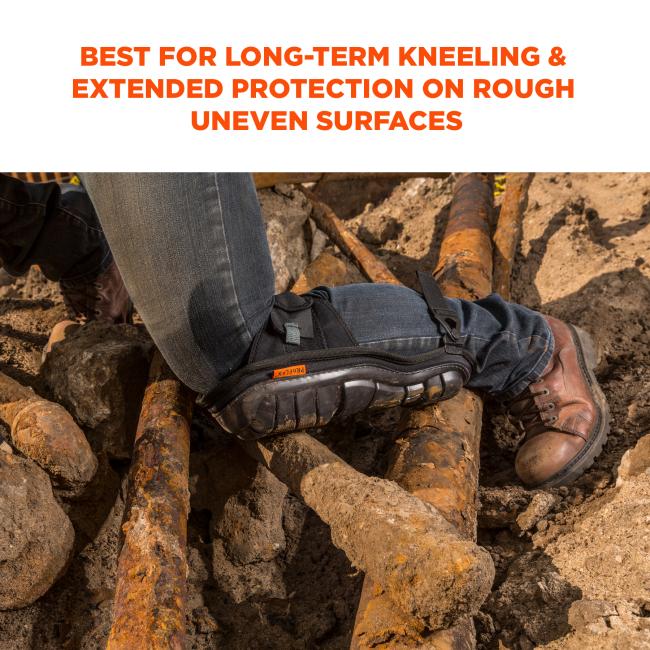 Best for long-term kneeling and extended protection on rough uneven surfaces.