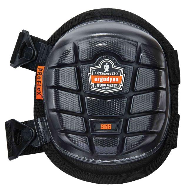 355 Black Short Cap Injected Gel Knee Pad image 1