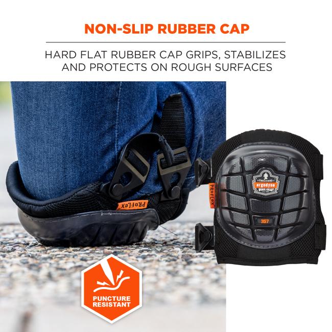 Lightweight Gel Knee Pads - Short Hard Cap