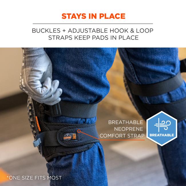 Lightweight gel comfort: lightweight gel + EVA foam cushions and supports without compromising mobility. Diagram shows layers of gel and EVA foam.