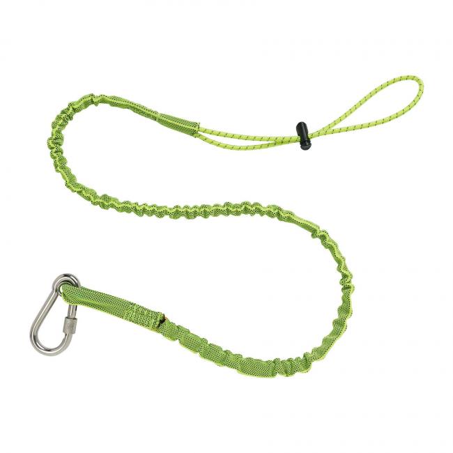3101 Xtended Lime ended Stainless Single Carabiner-15lb Tool Lanyards image 1