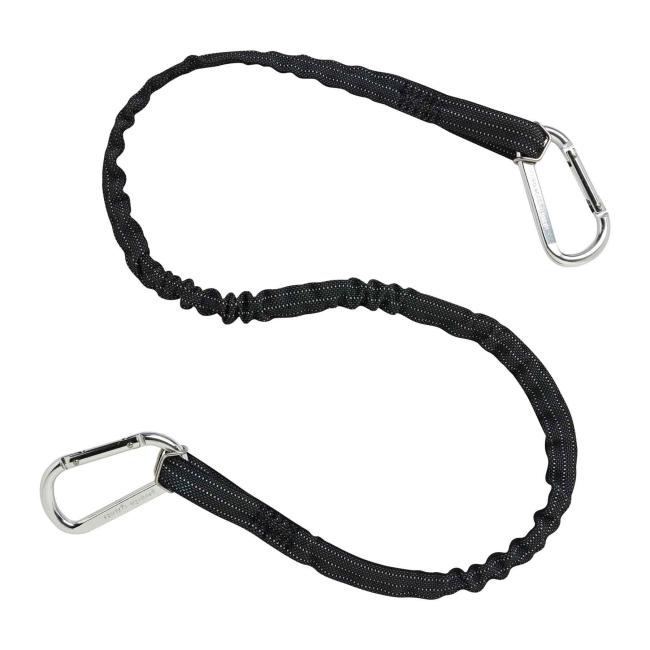 3110 Standrd Black Dual Carabiner-10lb Tool Lanyards image 1