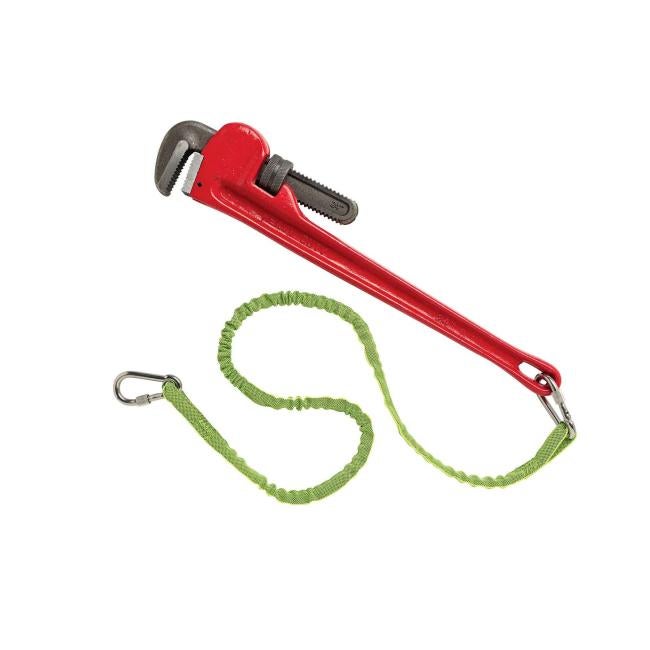3111 Standrd Lime Stainless Dual Carabiner-15lb Tool Lanyards image 2