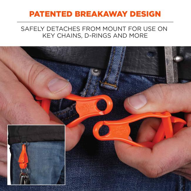 patented breakaway design: safely detaches from mount for use on key chains, d-rings, and more image 5