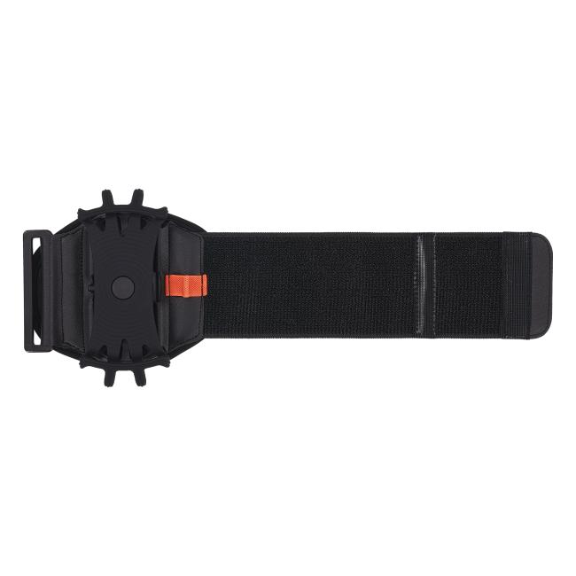 Front view of arm & wrist scanner mount with extended strap