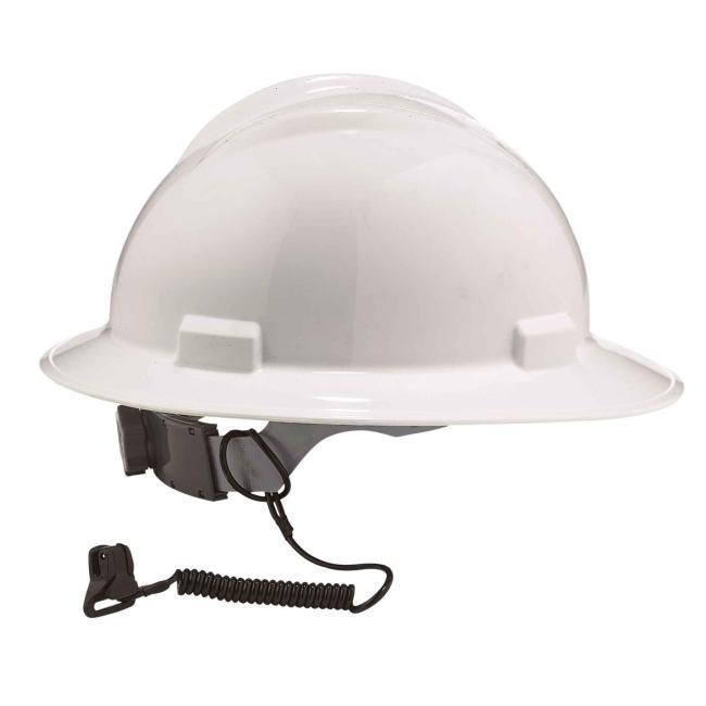 3158 13" Black Coil Hard Hat Lanyard with Clamp hard-hat-lanyard image 100