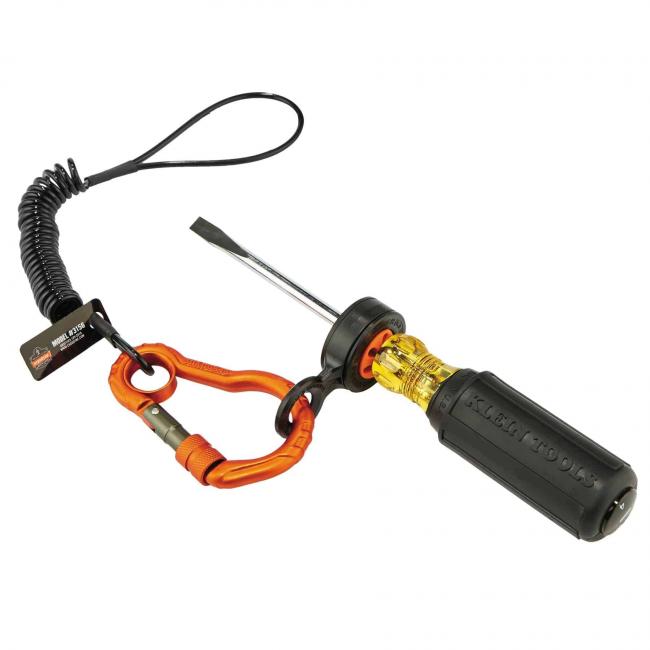 Lanyard attached to 3740 Tool Trap and screwdriver