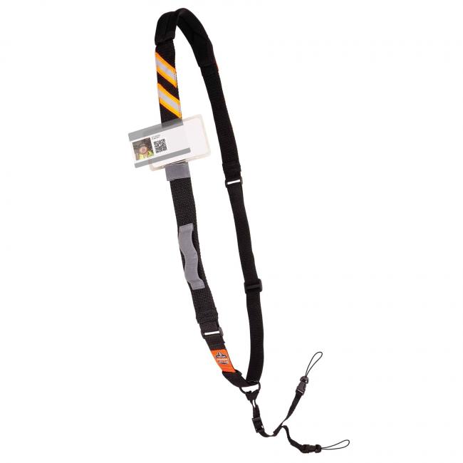 Front of barcode scanner sling